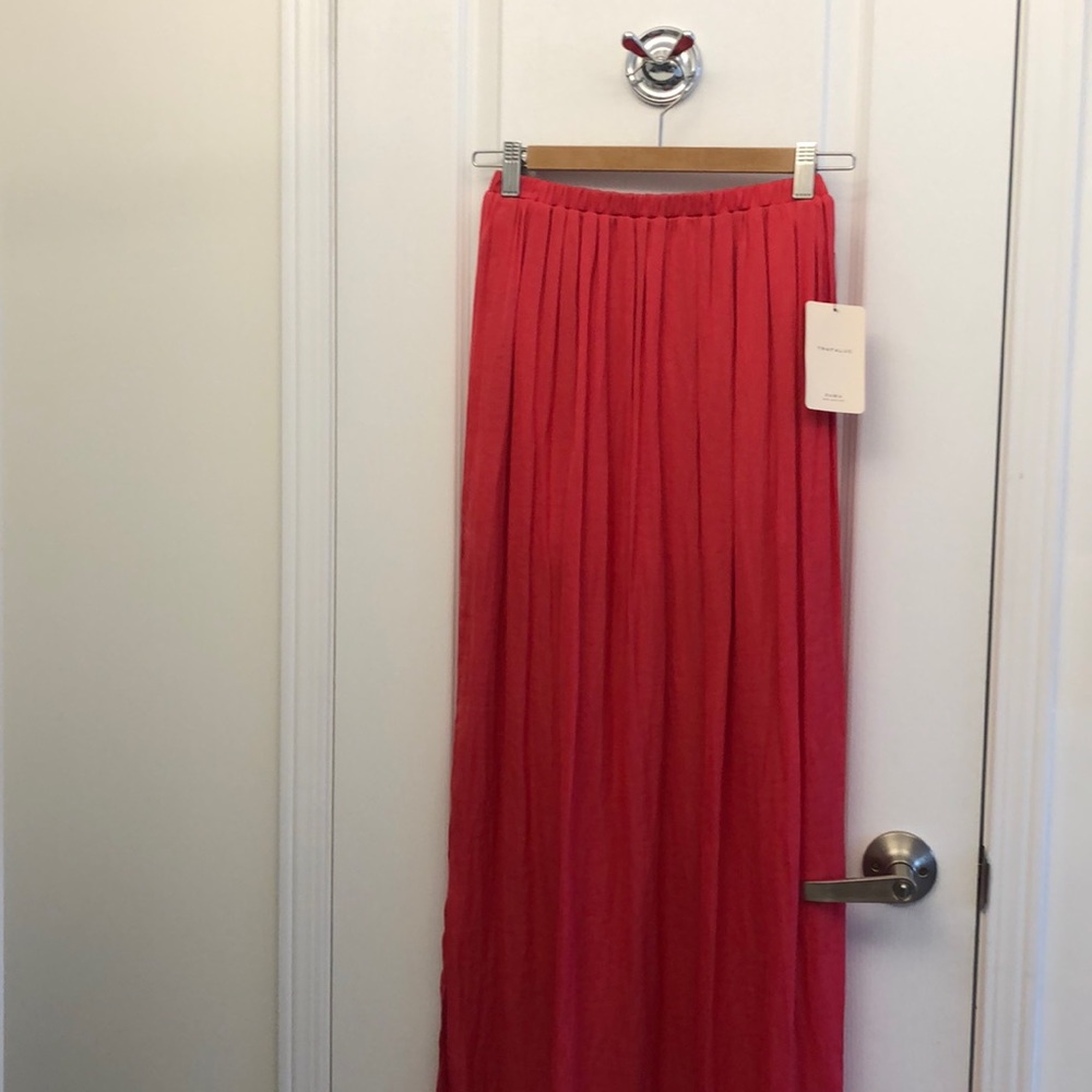 NWT Zara Long Skirt Double Slit on Side XS